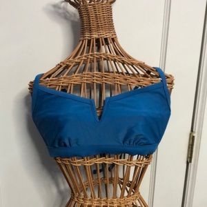 Blue bikini top with bottoms